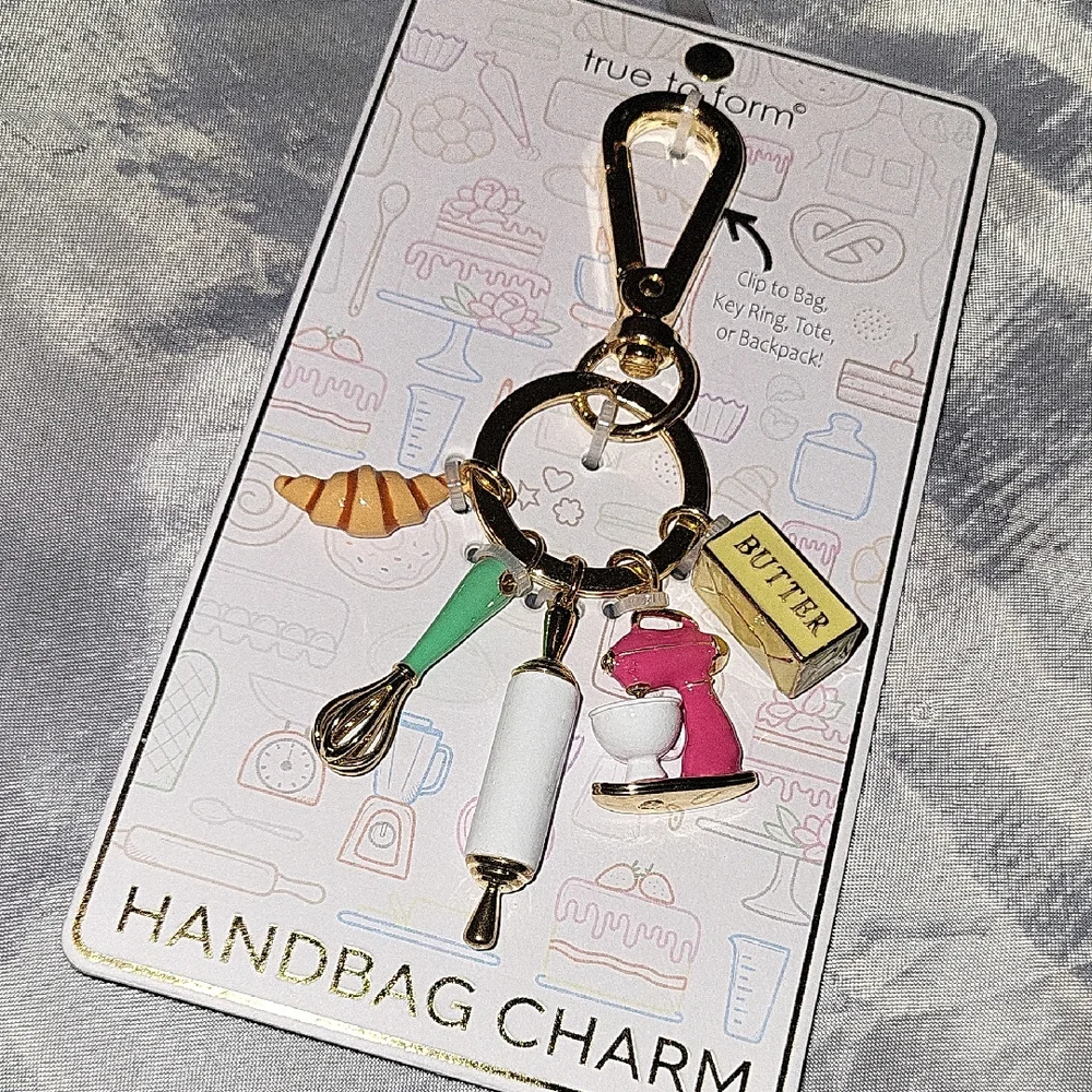 True To Form Baker Handbag Charm Keychain HL Rt Tp